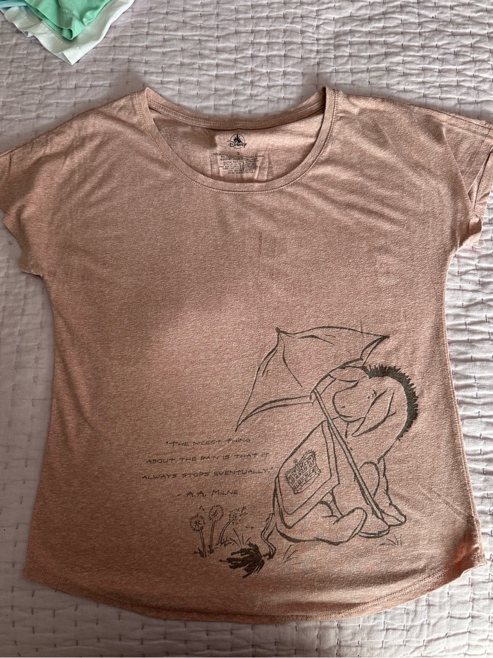 Graphic Tee with Eeyore Illustration